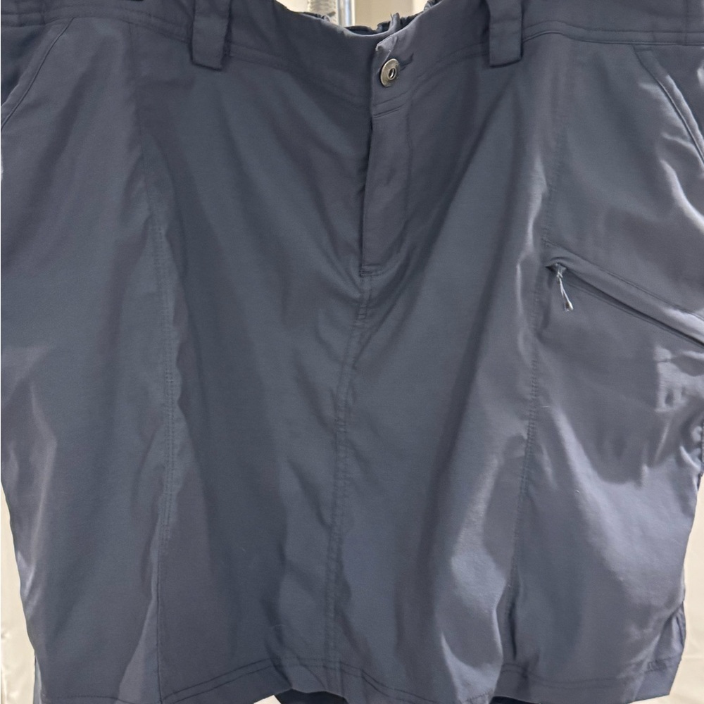 Duluth Trading Co Blue 22 W Mini Skirt